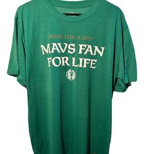Mavs Fan For Life Irish For A Day Shirt